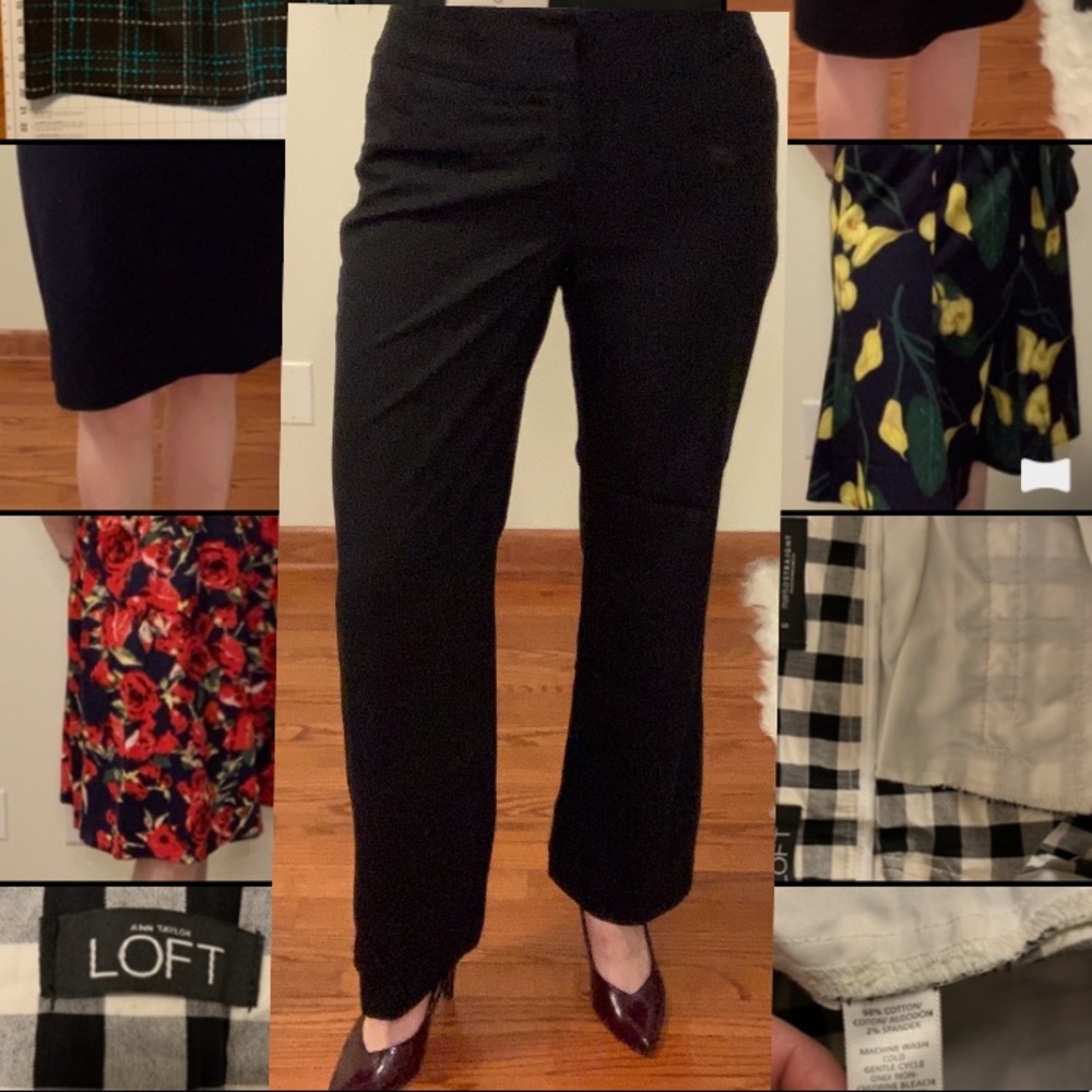 Anne Taylor Loft Black Dress Pants size 6 Curvey